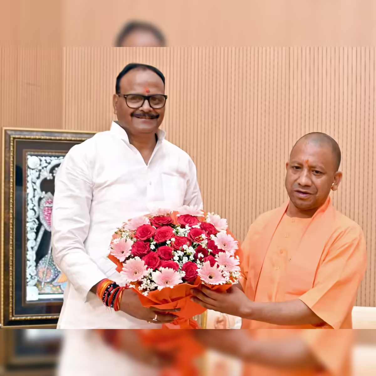 Shri Brajesh Pathak with CM Yogi Adityanath